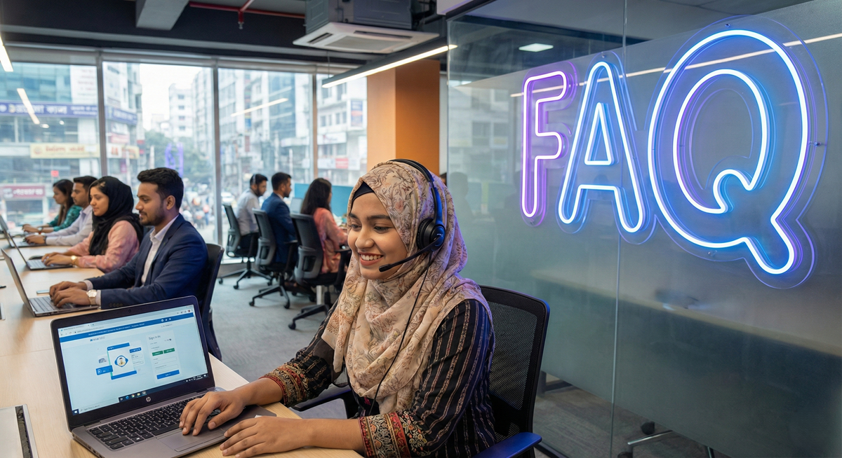 BanglaTask Frequently Asked Questions (FAQ) guide for new users in Bangladesh.