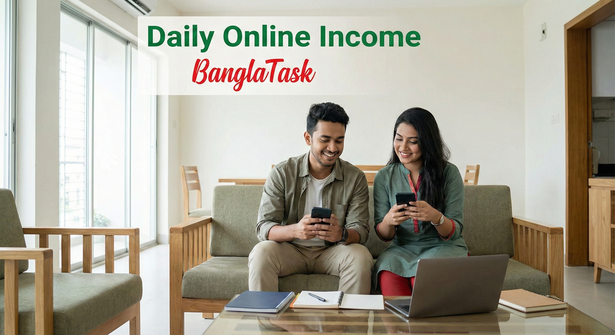 Daily online income methods in Bangladesh using BanglaTask